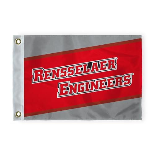 AGAS Rensselaer Polytechnic Institute Golf Flag 6 x 8 inch NCAA RPI Engineers Flag w Grommet
