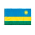 AGAS Rwanda Flag 3x5 ft 200D Nylon Fabric Double Stitched Canvas Header