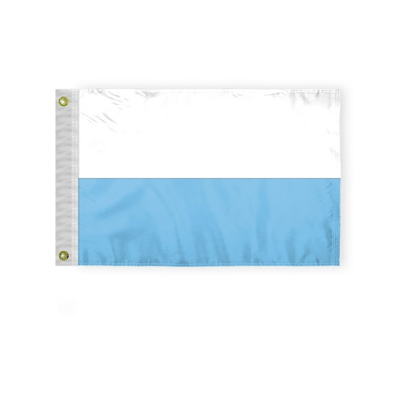 AGAS San Marino No Seal Courtesy Flag 12x18 inch Mini San Marino Flag Nylon Double Stitched Brass Grommets San Marino No Seal Boat Flag Sammarinese Nautical Flag