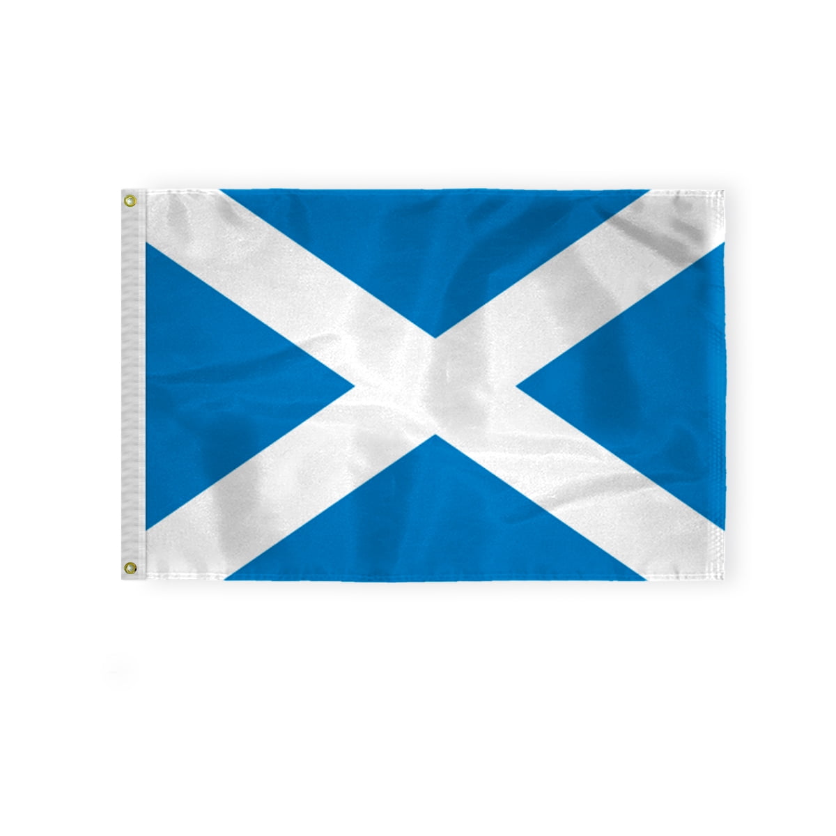 AGAS Scotland Flag 2x3 ft Nylon Fabric Double Stitched Canvas Header Brass Grommets Fade Resistant & Vivid Colors Tough Scottish Banner