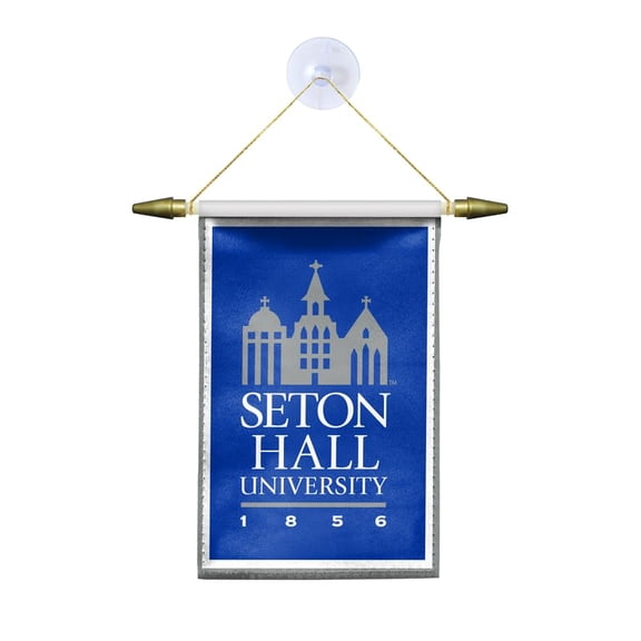 AGAS Seton Hall University Mini Banner 4 x 6 inch Licensed NCAA SHU Satin Mini Banner Decor
