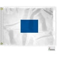 thumbnail image 1 of AGAS Sierra Code S Marine Signal Flag - Printed 200D Nylon - Canvas Header - Brass Grommets - Colorfast & Stitched Edges - Nautical Boat Flag - Naval Code Signal Flag., 1 of 1