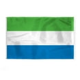 thumbnail image 1 of AGAS Sierra Leone Flag 5x8 ft 200D Nylon Double Stitched Canvas Header Brass Grommets Large Sierra Leonese Flag Can be Hung on Flagpole Outside or Indoors on a Wall, 1 of 1