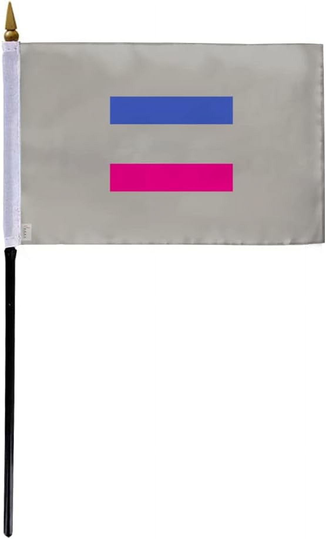 AGAS Small Androgynous Pride Flag 4x6 Inch Flag On A 11 Inch Plastic AGAS Small Androgynous Pride Flag 4x6 Inch Flag On A 11 Inch Plastic Stick Sewn Edges Fade Resistant Polyester Androgynous Handheld Flag Cfbb7784 1980 406a B151 56deb8587962.677febfd684457647d0734250fa2456c