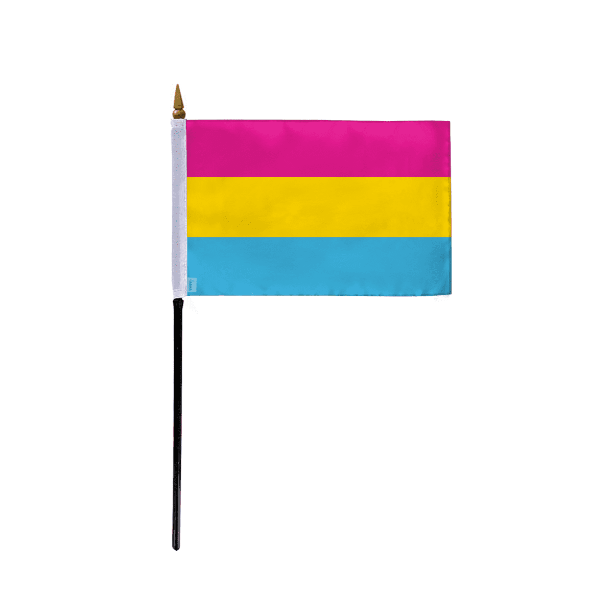 AGAS Small Pansexual Pride Flag 4x6 Inch Flag On A 11 Inch Plastic agas-small-pansexual-pride-flag-4x6-inch-flag-on-a-11-inch-plastic