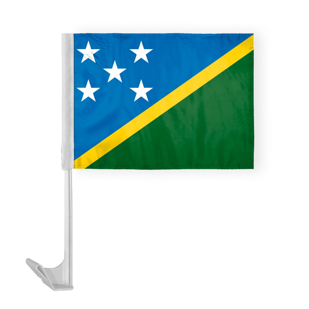 AGAS Ukraine Flag 12x18 Inches - 100% Polyester, Double Stitched, 24" Wooden Pole With Gold Spear Top - View #7