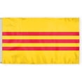 thumbnail image 1 of AGAS South Vietnam Flag 3x5 ft 200D Nylon Fabric Double Stitched Canvas Header Brass Grommets Fade Resistant & Vivid Colors Can be Hung on Flagpole Outside or Indoors on a Wall, 1 of 1