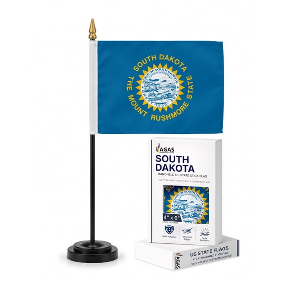 AGAS South Dakota State 4x6 in Stick Flag