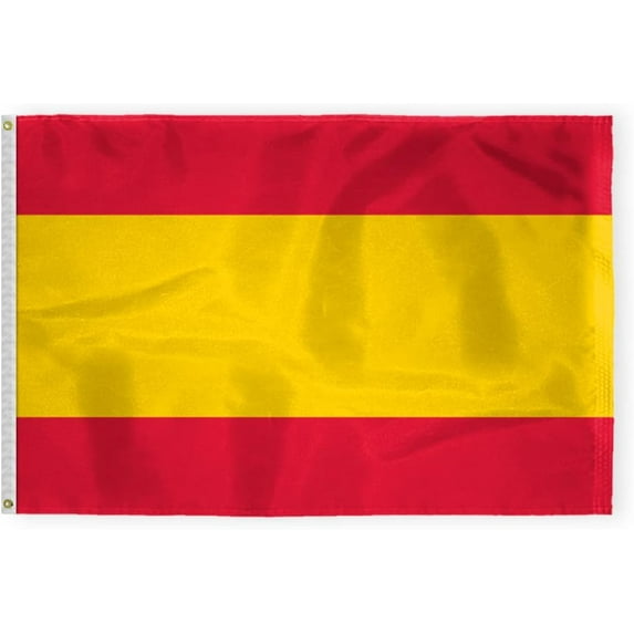 AGAS Spain No Seal Flag 4x6 ft 200D Nylon 4 Needle Lock Stitched Fly Hem Never Rust Brass Grommets Canvas Header Spanish Flag