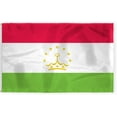 thumbnail image 1 of AGAS Tajikistan Flag 5x8 ft 200D Nylon 6 Needle Lock Stitched Fly Hem Never Rust Brass Grommets Big Size Tajik Flag, 1 of 1