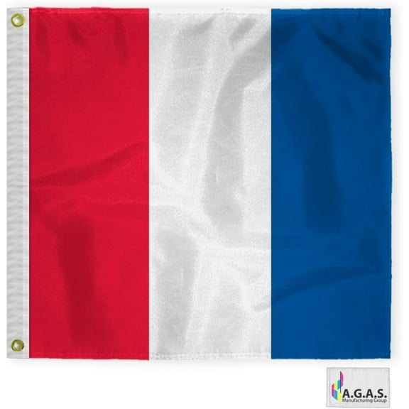 AGAS Tango Code T Marine Signal Flag - Printed 200D Nylon - Canvas Header - Brass Grommets - Colorfast & Stitched Edges - Nautical Boat Flag - Naval Code Signal Flag.