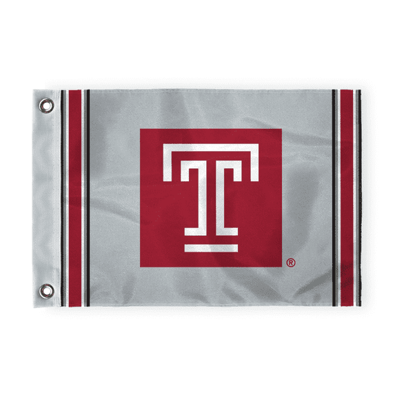 AGAS Temple University T Logo Golf Flag 14 x 20 inch Nylon Flag with ...