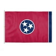 thumbnail image 1 of AGAS Tennessee State Flag 8x12 Ft - Double Sided Reverse Print On Back 200D Nylon - Rope Thimble Brass Grommet Stitched Edges Fade Proof Sharp Colors - Large Size Indoor/Outdoor Tennessee Flag, 1 of 1