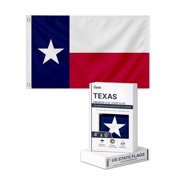 3x5 State of Texas Embroidered Sewn Cotton Flags 100% USA Hand Made w ...