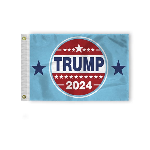 AGAS Trump 2024 Election Flag - Red, White & Blue Flag - 2x3 ft - 200 Denier Nylon Durable and Vibrant for Trump 2024 Support - Double-sided with reverse print on the back.