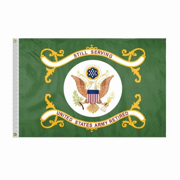 AGAS US Army Retired 2x3ft Polyester Flag