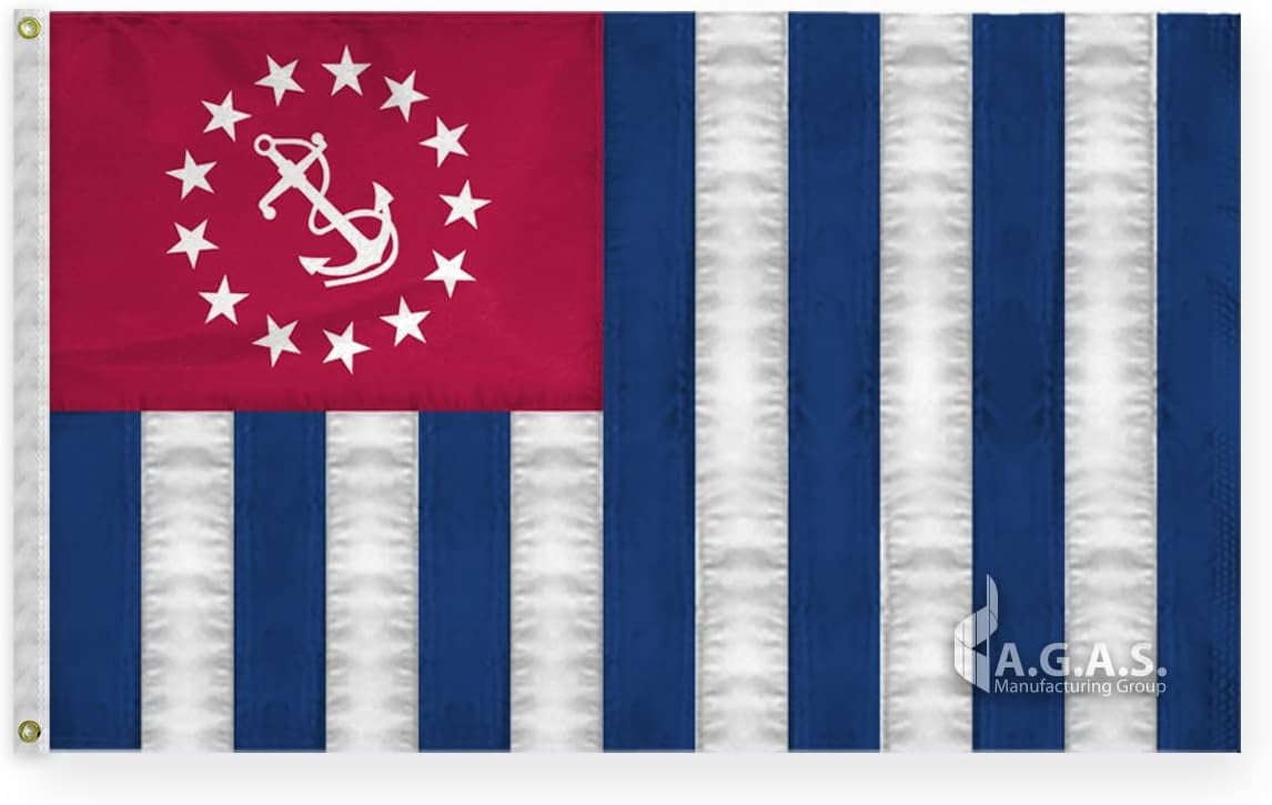 Bandiera USA Nautica 16x24 Pollici Con Ricami: Sventola La Tua Passione Per Il Mare!