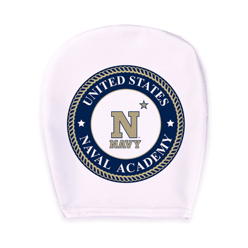 AGAS United States Naval Academy Midshipmen USNA Car Seat Headrest Covers, Dustproof Car Head Rest Cover, Car Upholstery Accessories, Universal Slip-on Stretchy Material, 9" x 10.5"