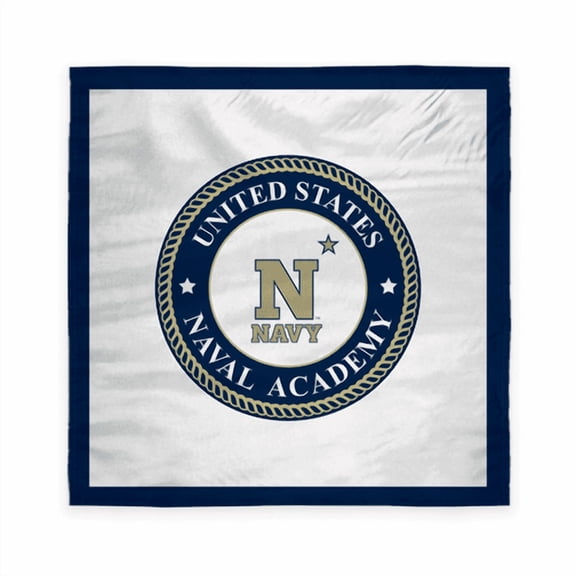 AGAS United States Naval Academy Midshipmen USNA Tablecover, 48x48 inches, Anti-Slip, Polyester, Party Tablecovers, Midshipmen Tablecloth, Baby Shower, Picnics, Birthday, Christmas, Grad Ceremonies