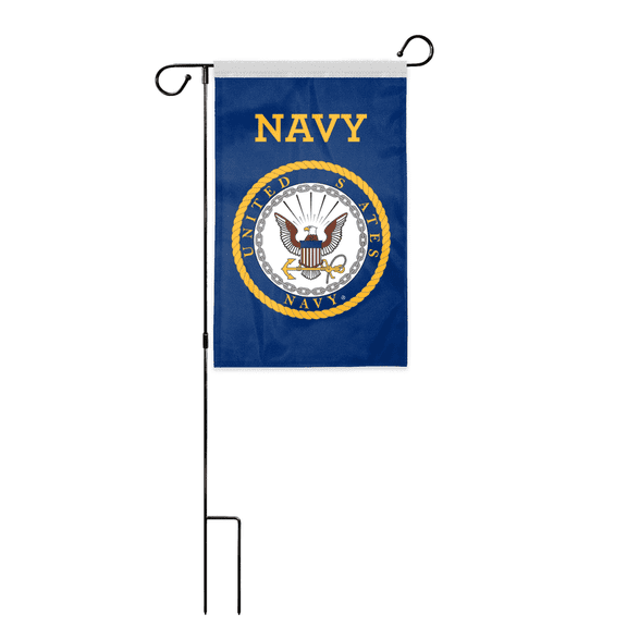 AGAS United States Navy Garden Flag 12 x 18 inch 200D Nylon Outdoor (Without Pole)