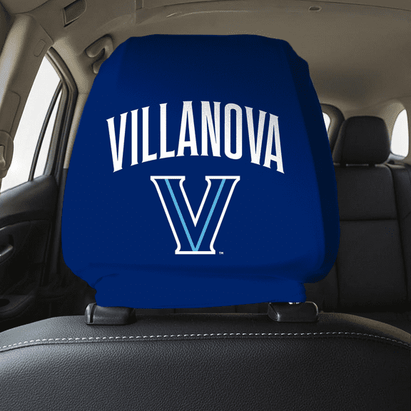 AGAS Villanova Wildcats Car Headrest Cover – 10.5”x9” NCAA Officially Licensed, Universal Fit for SUV/Truck