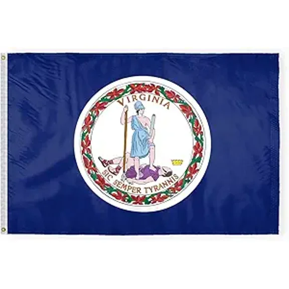 AGAS Virginia State 12x18in Nylon Flag