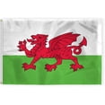 thumbnail image 1 of AGAS Wales Flag 4x6 ft 200D Nylon 4 Needle Lock Stitched Fly Hem Never Rust Brass Grommets Canvas Header Welsh National Flag, 1 of 1