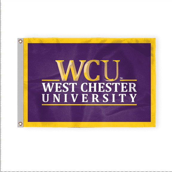 AGAS West Chester WCU Rams flag 3x5 outdoor Heavy-Duty 200D Nylon with Brass Grommets - 3' X 5' Feet - Fan Man Cave Golden WCU Rams University Banner