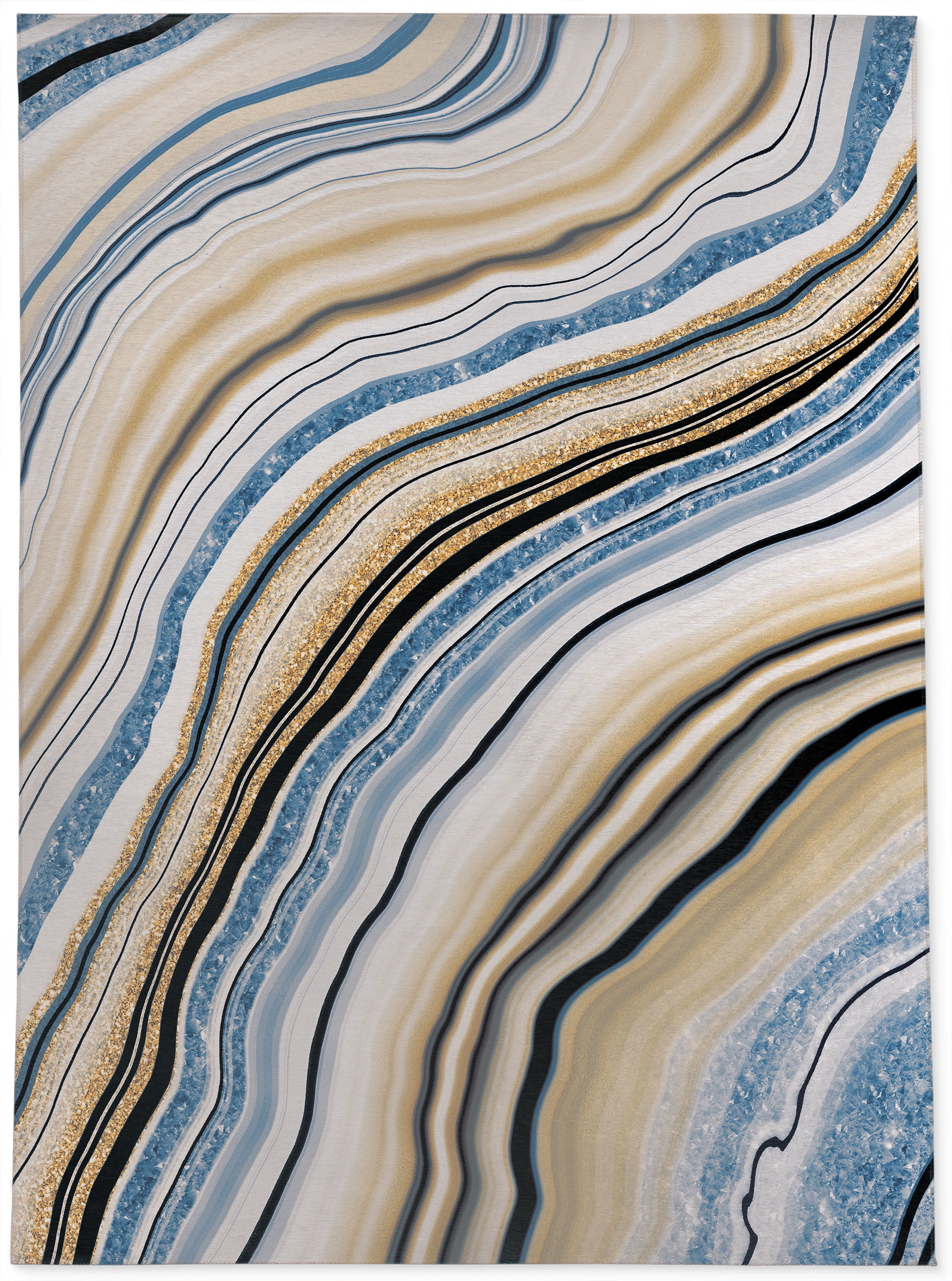 AGATE BLUE Outdoor Rug By Kavka Designs - Walmart.com