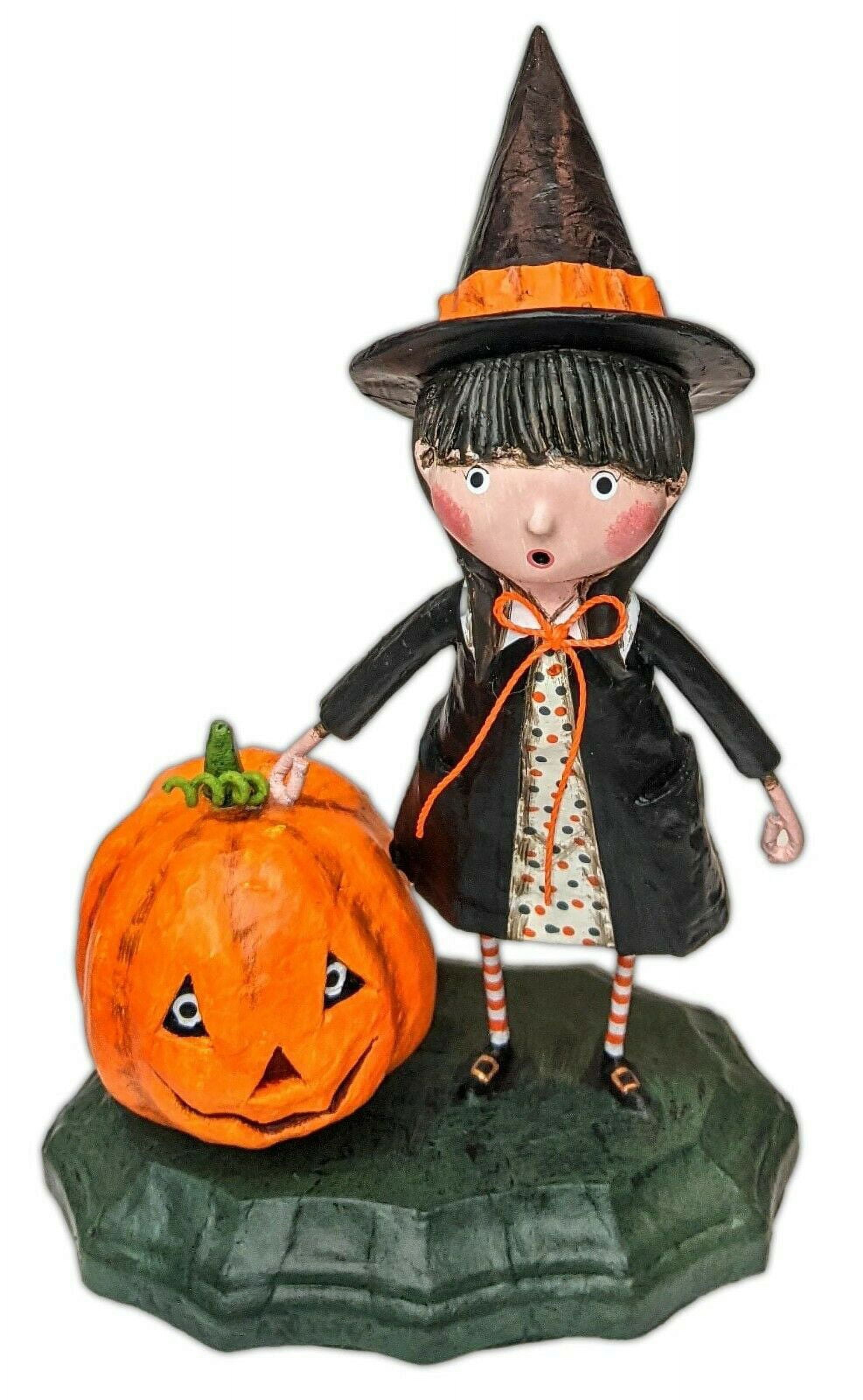 AGATHA & JACK Whimsical Halloween Figurine 7" Tall, Lori Mitchell, by ESC