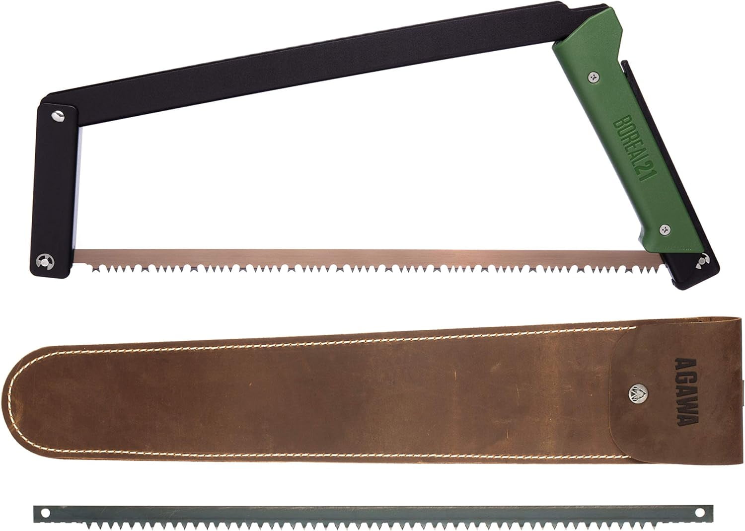 Agawa Canyon BOREAL21-21 Inch Folding Bow Saw (Green