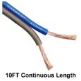 AGBY 12 Gauge Cca Car Home Stereo Matte Blue Speaker Wire Cable 10 Feet