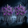 thumbnail image 1 of AGCAN 2 Pack Hanging Skeleton Decorations, Hanging Light Ghost, Articulated Arms with Hanging Ropes, Scary Halloween Haunted House Prop for Indoor Outdoor Yard Porch, 1 of 7