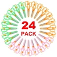 thumbnail image 1 of AGCAN 24 Pack Blunt Tip Training Scissors, Plastic Safety Scissors, Anti-Pinch Design, Classroom Arts and Paper Craft Supplies, 1 of 9