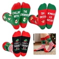 thumbnail image 1 of AGCAN 3 Pairs Christmas Socks for Women, Christmas Stocking Stuffers, Funny Elf Deer Santa Xmas Novelty Socks for Holiday Gift, One Size, 1 of 8