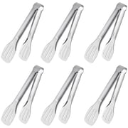 AGCAN 6 Pack Kitchen Tongs, 12 inch Grill Tongs Stainless Steel Spatula Tongs for Cooking, Grilling and Flipping, Strong Grip Food Tongs Kitchen Clamps for Stea