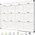 thumbnail image 1 of AGCAN Extra Large 12 Monthly Calendar Dry Erase Board 47" x 35" Jumbo Year Calendar White Board Wall Mount, 1 of 9