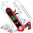 thumbnail image 1 of AGCAN Digital Meat Thermometer with Dual Probe, Waterproof Cooking Thermometer with Backlight, Instant Read Food Thermometers for Oven Grilling Cooking, 1 of 9
