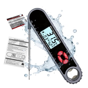 AGCAN Digital Meat Thermometer, Instant Read Meat Thermometer with Countdown and Timing Functions, Food Thermometer for Cooking, BBQ, Grilling, Baking, Gifts for Him Dad