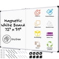 thumbnail image 1 of AGCAN Giant Whiteboard 72" x 39" Large Dry Erase Foldable Board for Wall 6'x3' Magnetic White Board for School, Classroom, Office & Home, 1 of 9