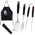 thumbnail image 1 of AGCAN BBQ Grilling Tools Set, Heavy Duty Premium Stainless Steel Spatula, Fork & Tongs, Barbecue Utensils Tool Kit Gift for Dad Men Grilling Lover Outdoor, 1 of 8