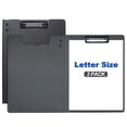 thumbnail image 1 of AGCAN Clipboard Folder, 2 Pack Letter Size Clip Board File Folder, 360 Degree Foldable Binder Clipboards with Pen Holder, Portfolio with Low Profile Clip for Document Office Work Classroom, 1 of 8