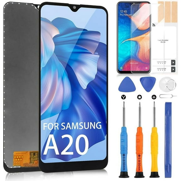 AGCUT LCD Screen Replacement with Repair Tools for Samsung Galaxy A20