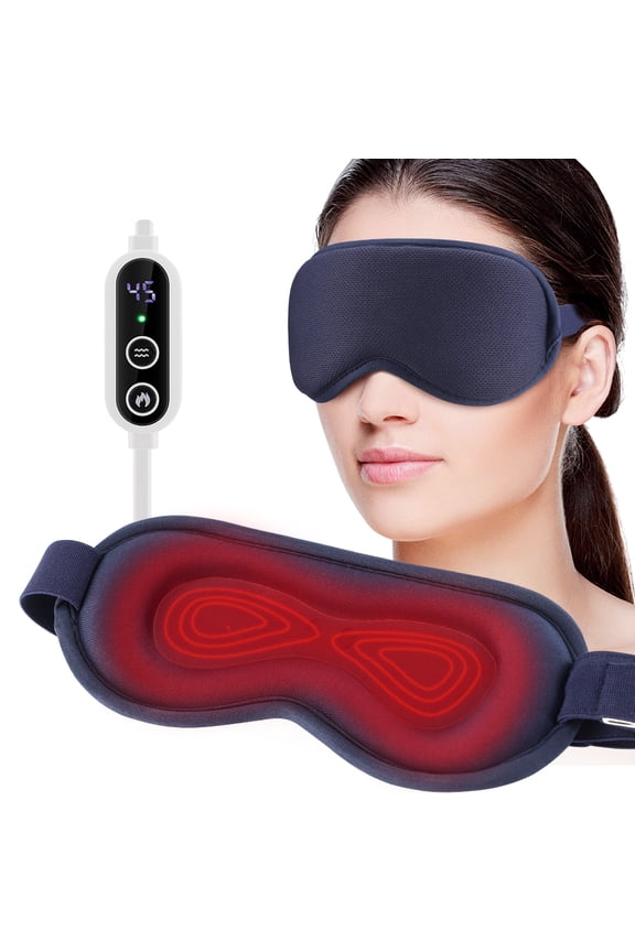 Electric Steam Eye Mask 3D Massage Eye Mask Relieves Fatigue and Comforts Eye Care Constant Temperature Hot Compress Smart Timing Sleep Shading