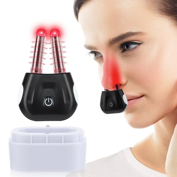 AGDOAD Portable Nasal Infrared Therapy Device Rechargeable Red Light Nasal Therapy Device for Nasal Relief & Rhinitis