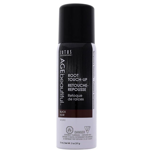 AGEbeautiful Root Touch Up Temporary Haircolor Spray Black Hair Color 2 oz