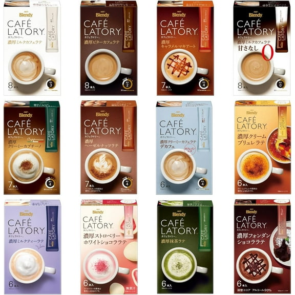 AGF Blendy Cafe Ratory Stick 12 Varieties Set Made in JAPAN - Tokyo Sakura Mall