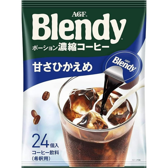 AGF Blendy Potion Concentrated Coffee 24 Pieces Iced Coffee Coffee Potion Made in JAPAN- Tokyo Sakura Mall