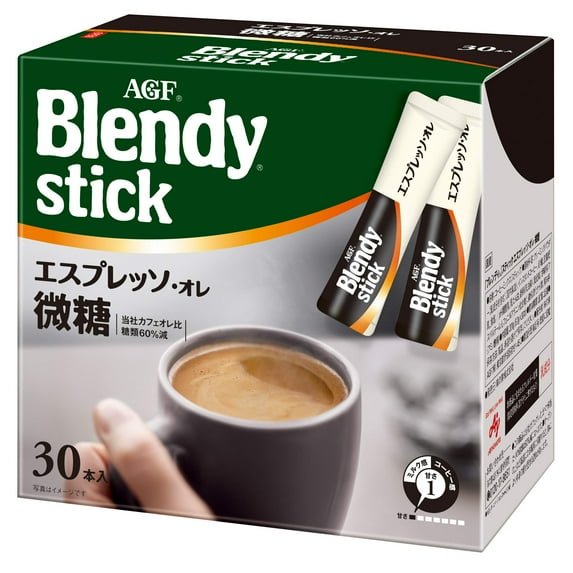 AGF Blendy Stick Cafe Au Lait Low Sugar (0.35oz X 30pcs)