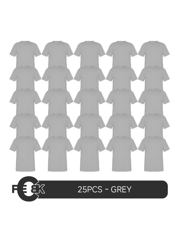25-Pack Sublimation Blank White T-Shirts - Modal Fiber Feel, Sublimation Printing for Sports Teams, Events & Apparel, Tshirt, Event Merchandise, Versatile Design,